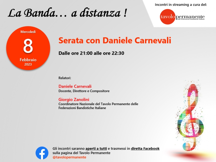 A “LA BANDA… A DISTANZA!” INCONTRIAMO DANIELE CARNEVALI